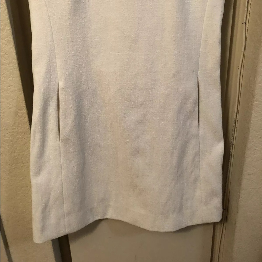 l'agence white tweed look sleeveless dress sz 4 - Picture 5 of 8